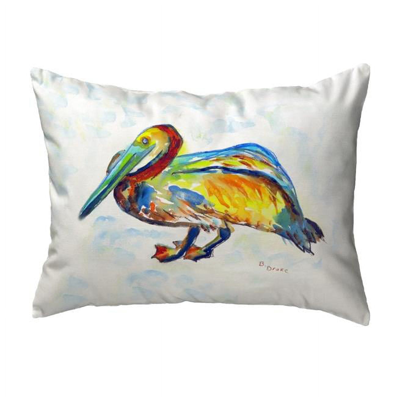 11 x 14 in. Gertrude Pelican Small No-Cord Pillow