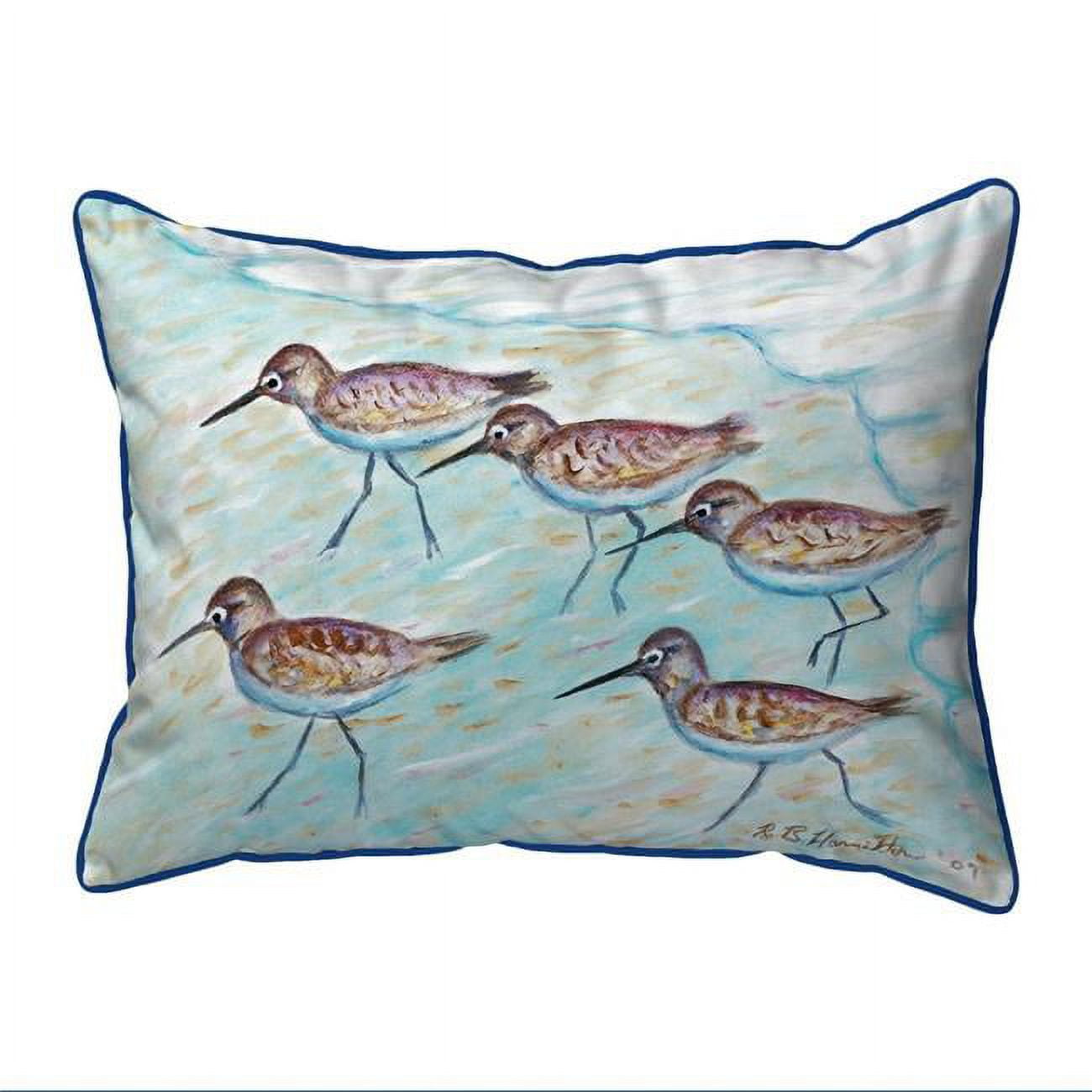Sandpipers Extra Large Zippered Pillow