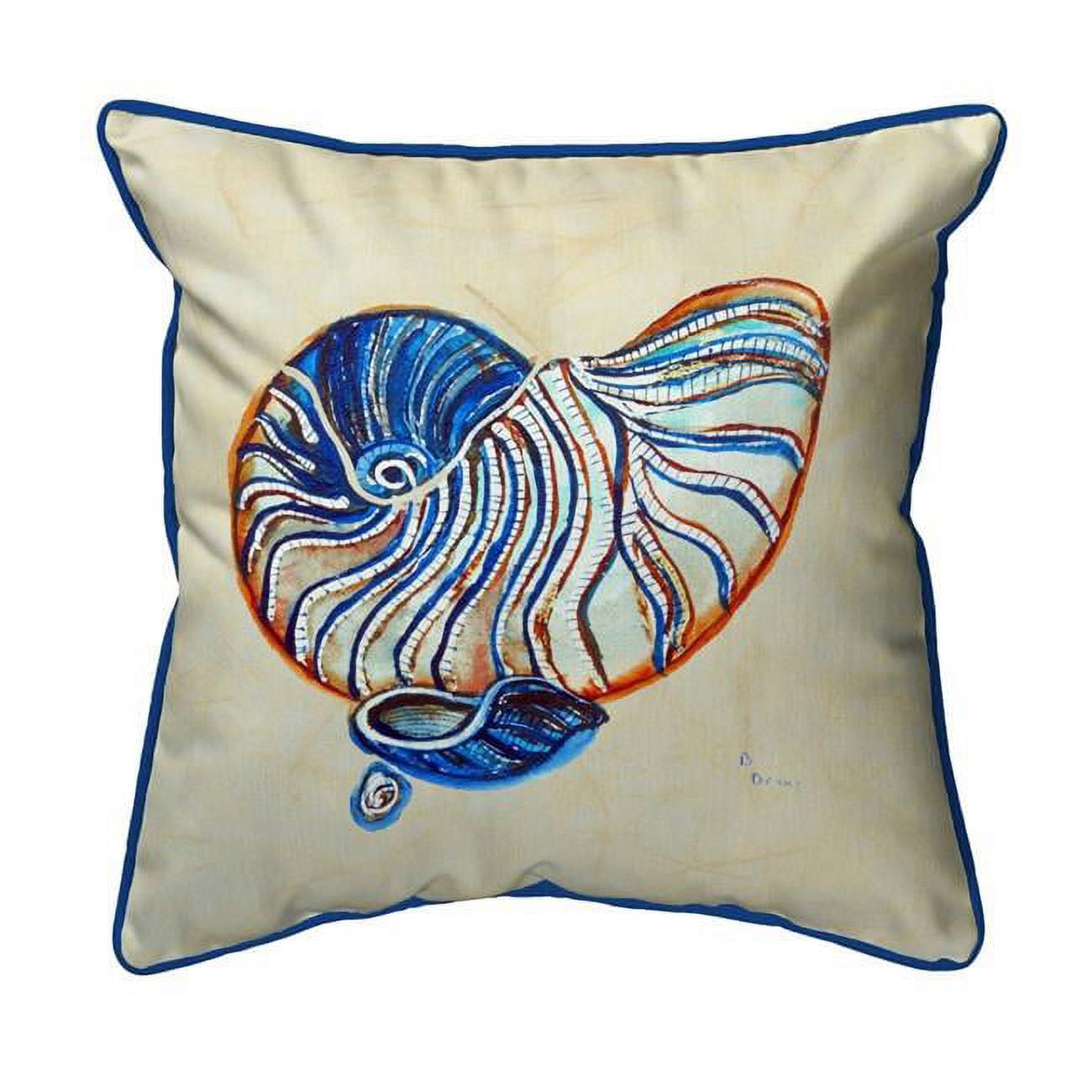 22 x 22 in. Betstys Nautilus Extra Large Zippered Pillow