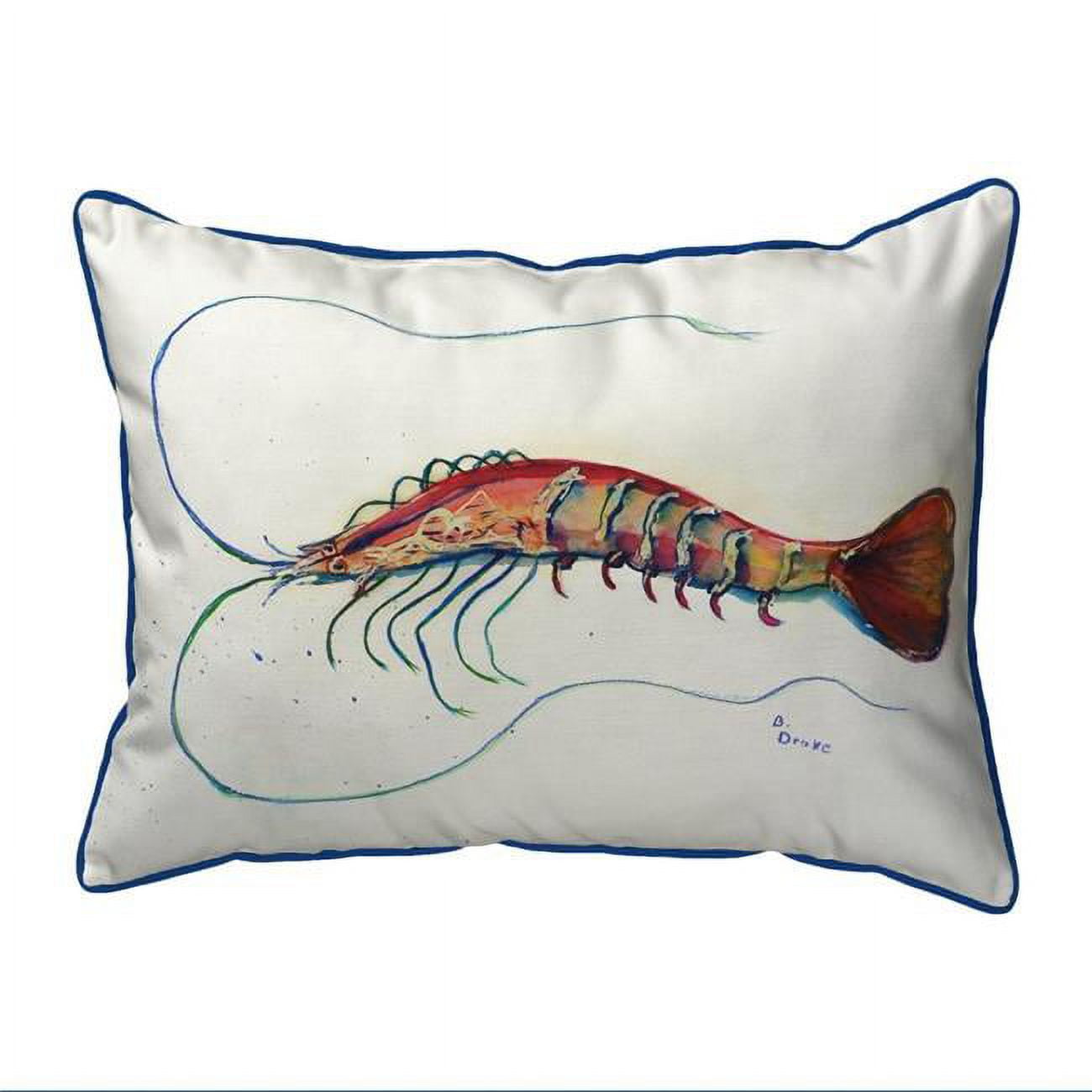 20 x 24 in. Betsys Shrimp Extra Large Zippered Pillow
