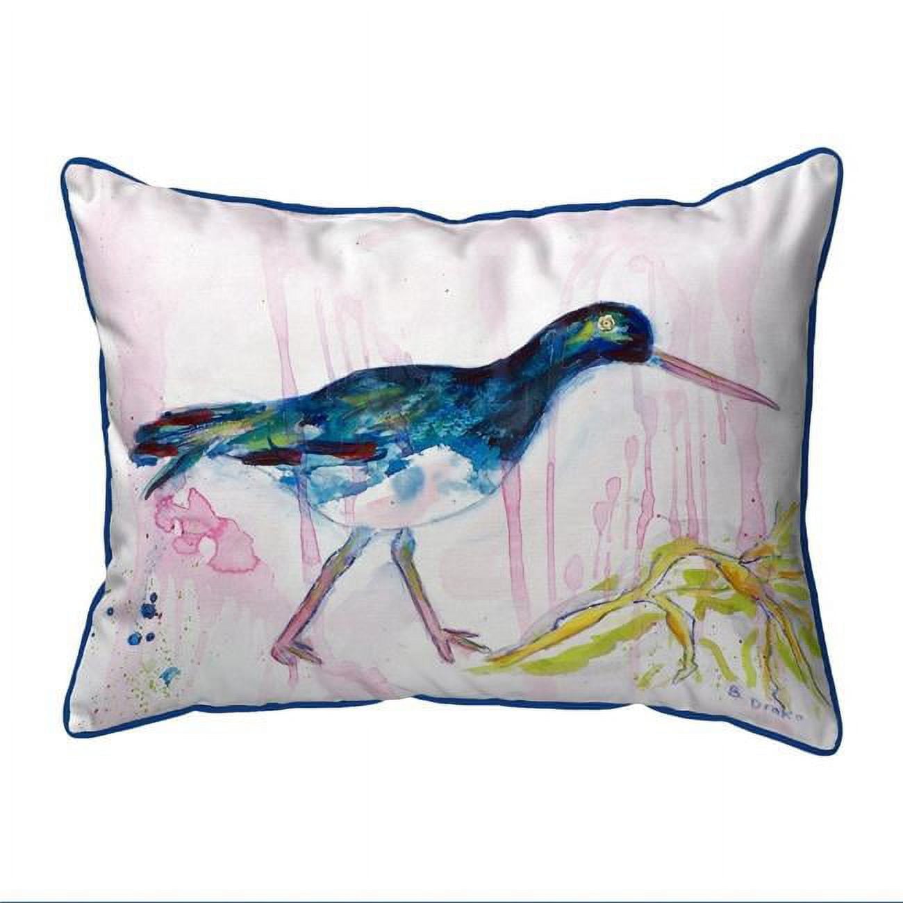 20 x 24 in. Black Shore Bird Extra Large Zippered Pillow