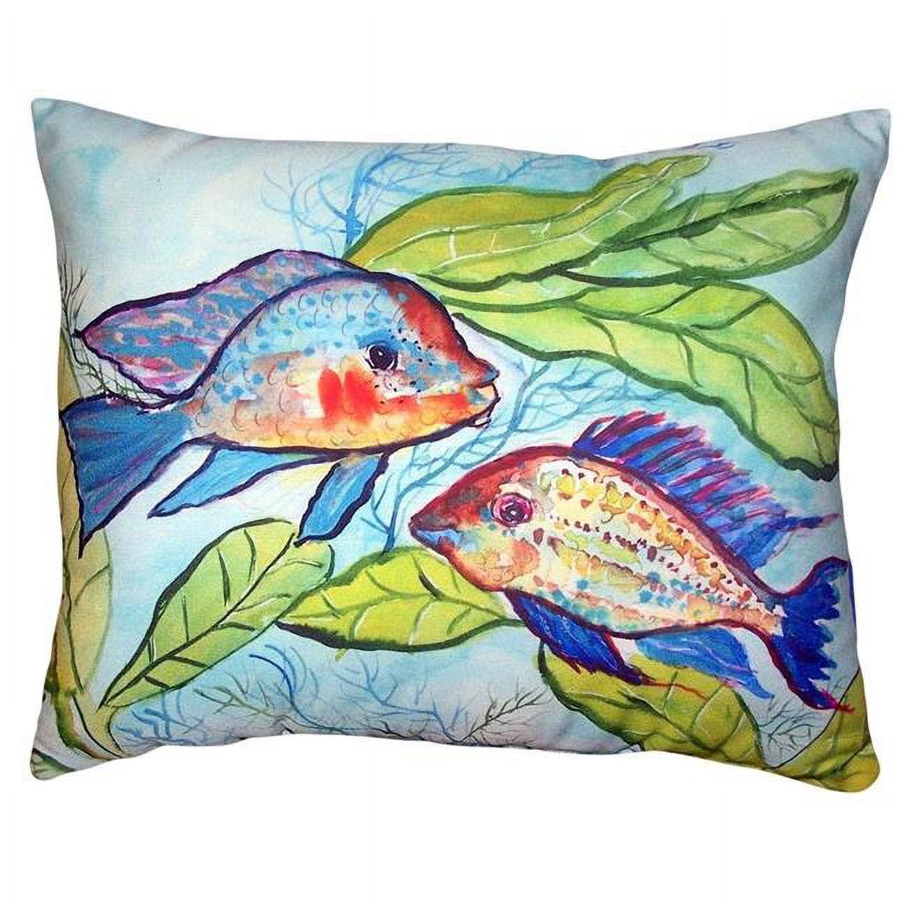 16 x 20 in. Pair of Fish No Cord Pillow