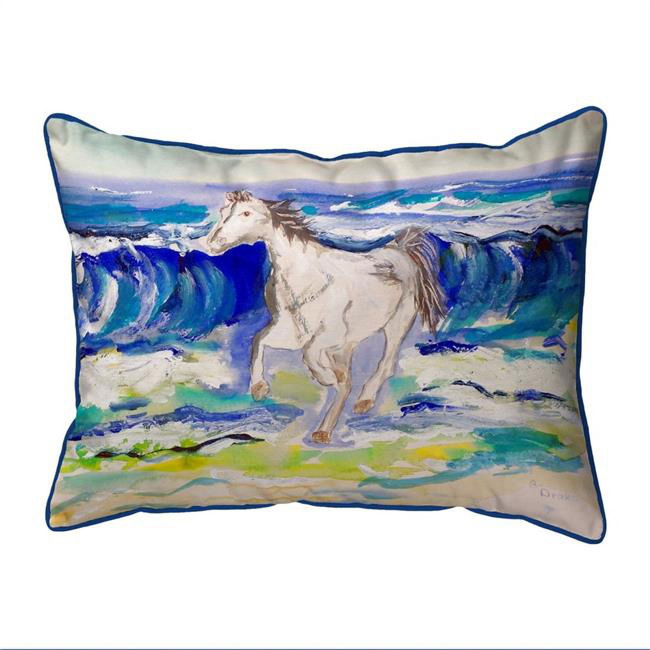 20 x 24 in. Horse & Surf Extra Large Zippered Pillow