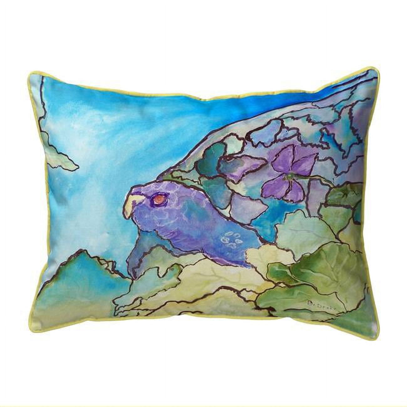 20 x 24 in. Purple Turtle Extra Large Zippered Pillow