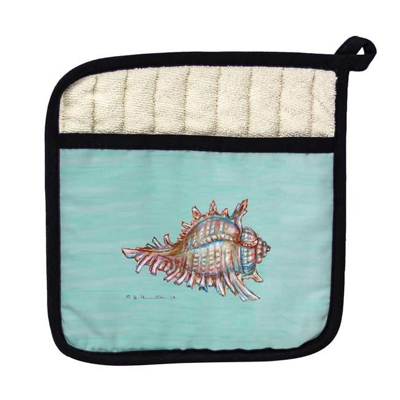 Picture of Betsy Drake PT094C Conch Teal Pot Holder