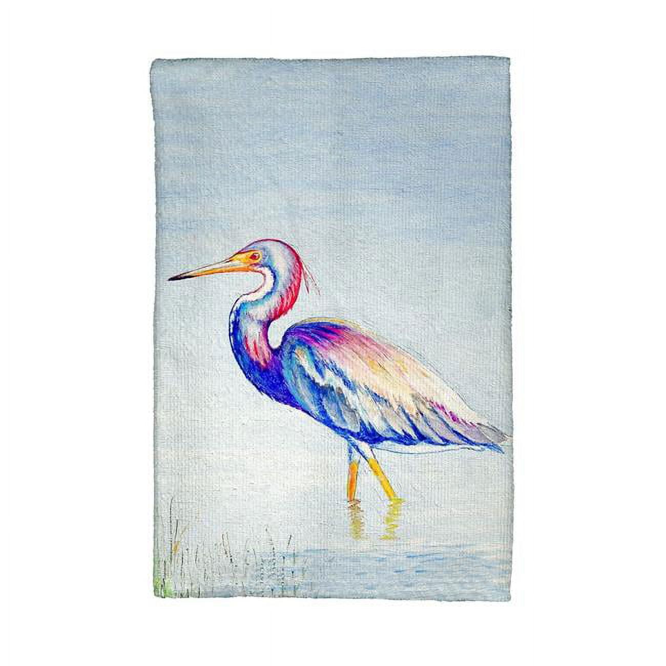 Picture of Betsy Drake KT756 Tri-Colored Heron Kitchen Towel
