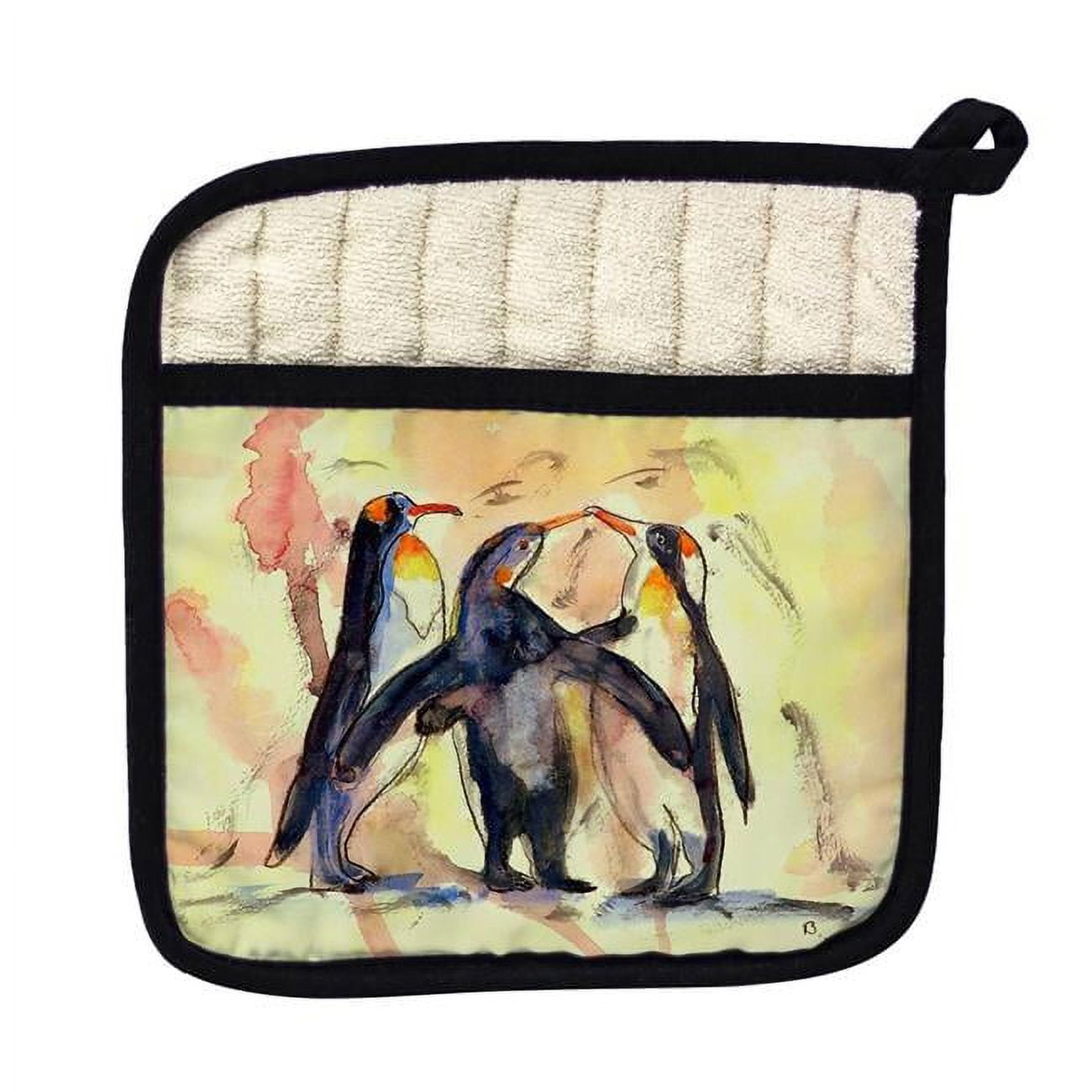 Picture of Betsy Drake PT097 Penguins Pot Holder