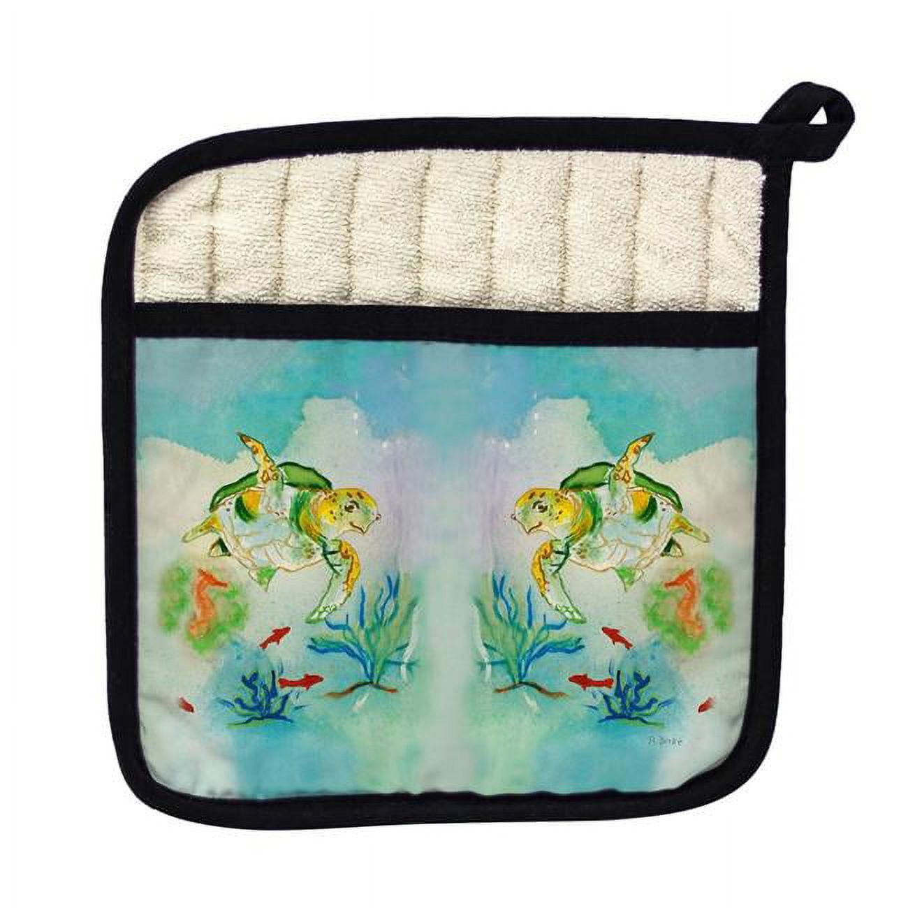 Picture of Betsy Drake PT098 Betsys Sea Turtle Pot Holder