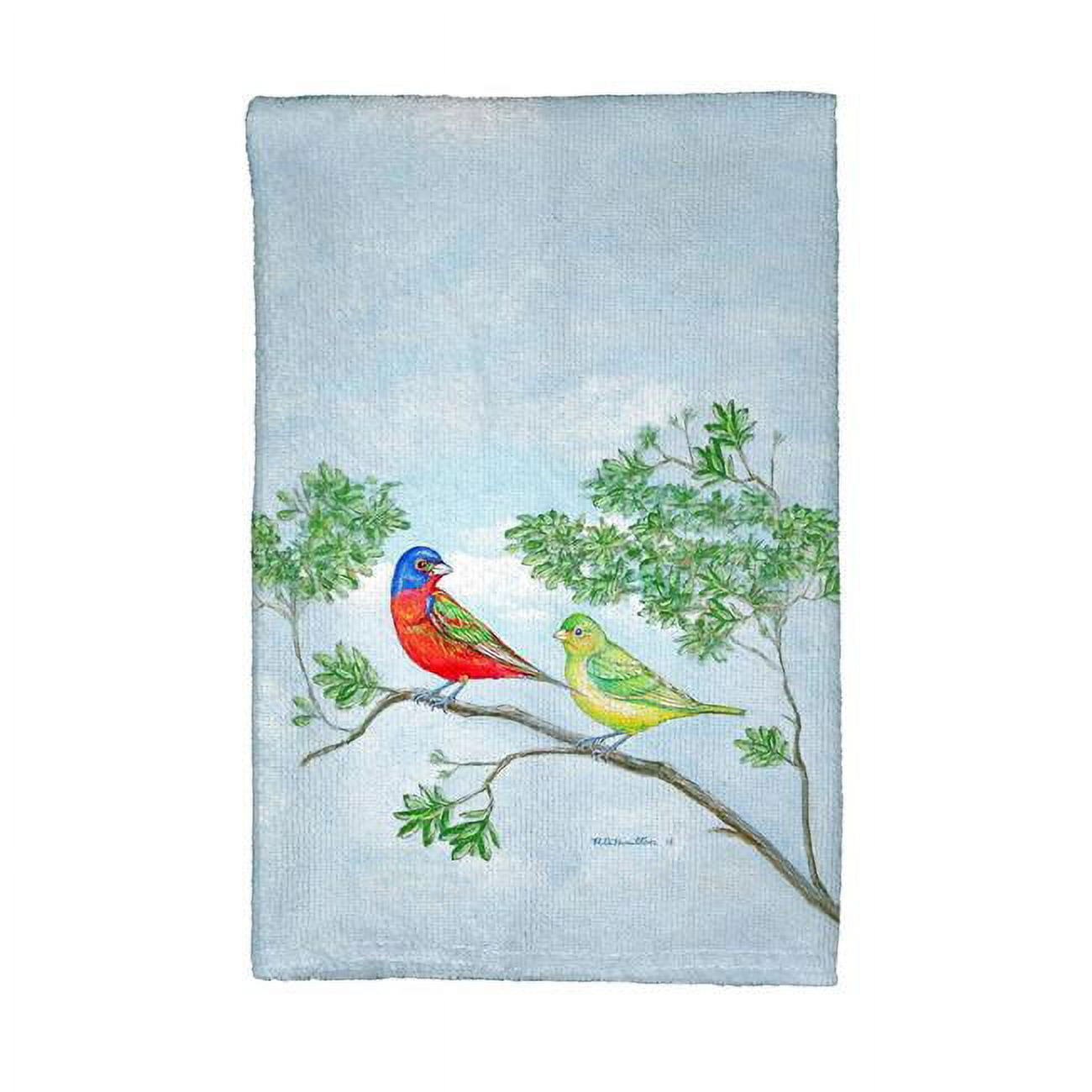 Picture of Betsy Drake KT890 Pair of Buntings Kitchen Towel