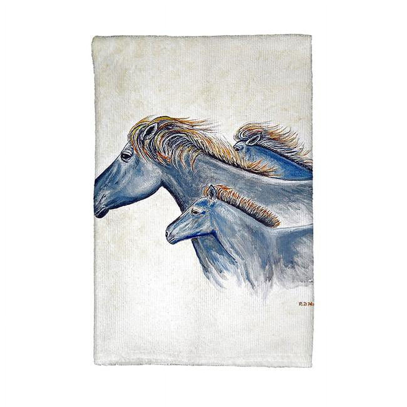 Picture of Betsy Drake KT1019 Wild Horses Kitchen Towel