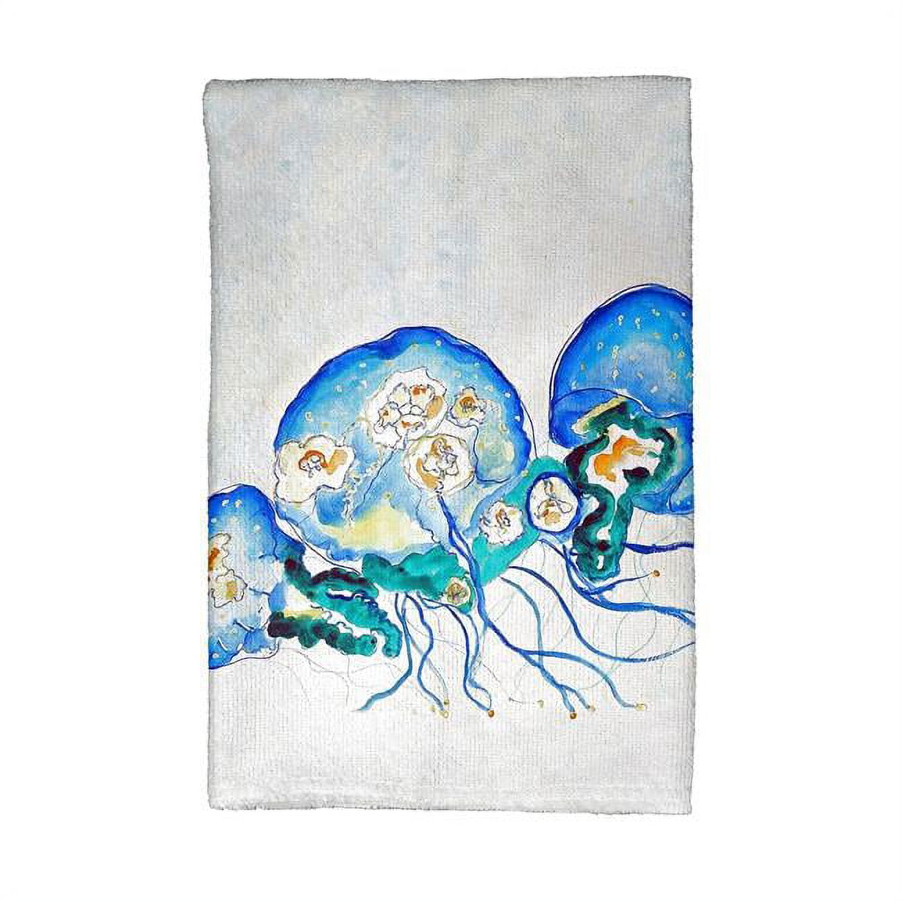 Picture of Betsy Drake KT1020 Multi-Jellyfish Kitchen Towel