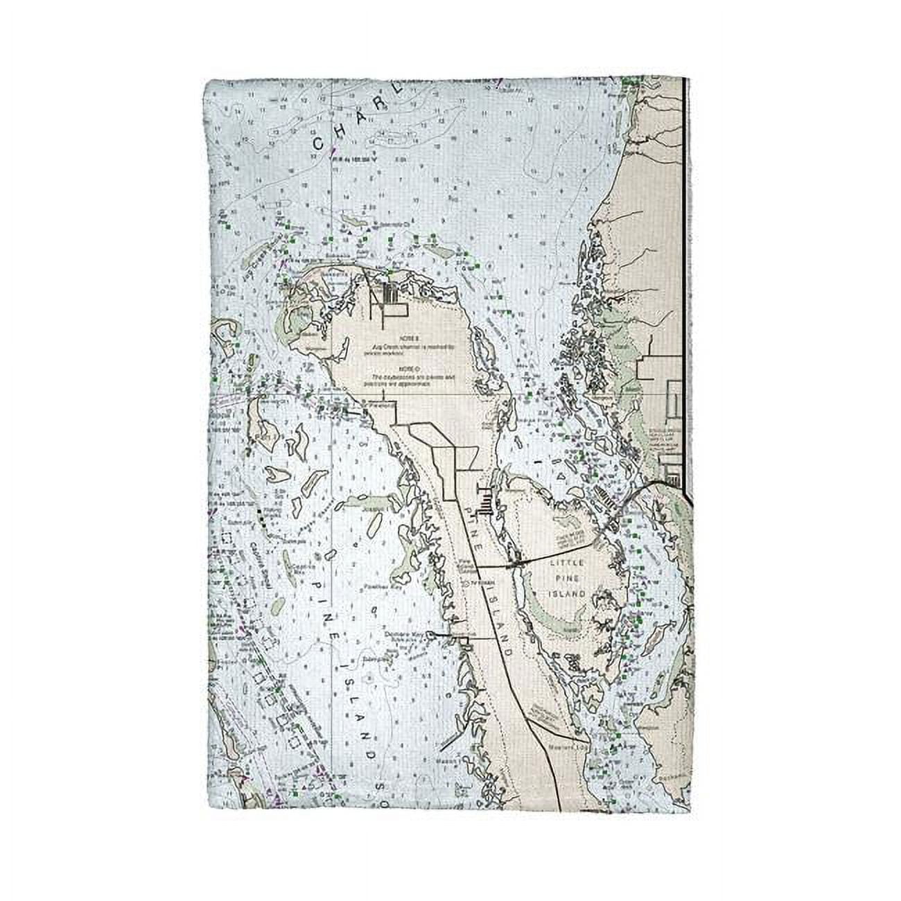 Picture of Betsy Drake KT11426 Charlotte Harbor, FL Nautical Map Kitchen Towel