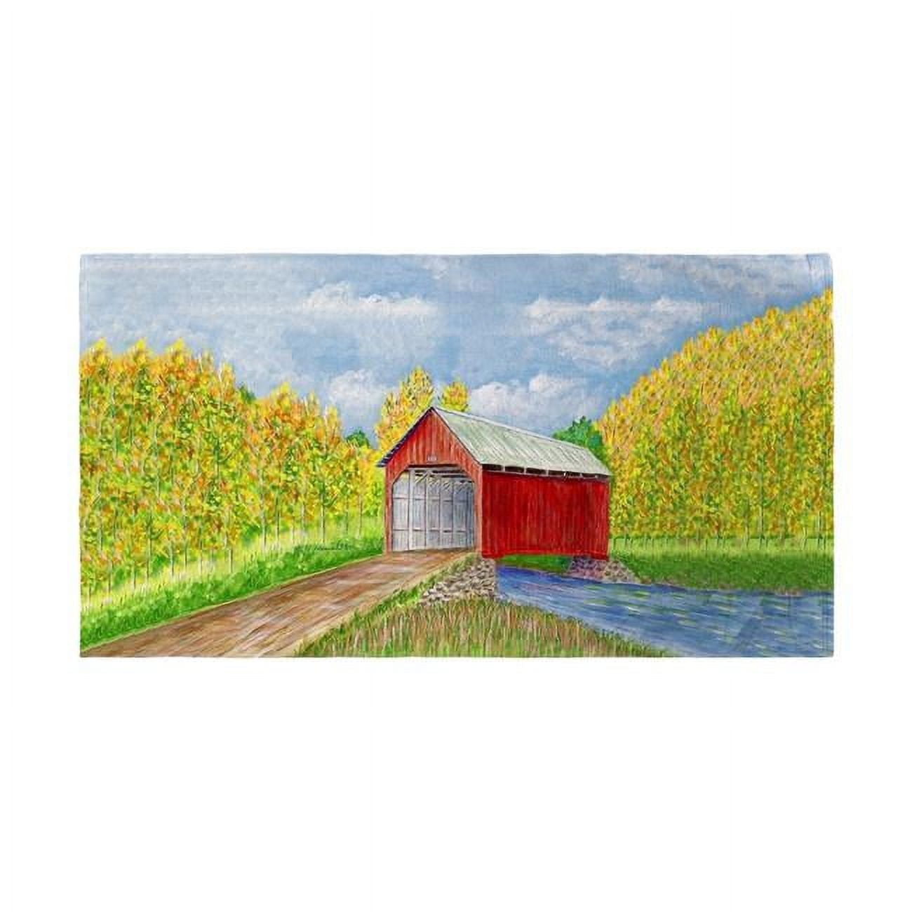 BT028 Dicks Covered Bridge Beach Towel