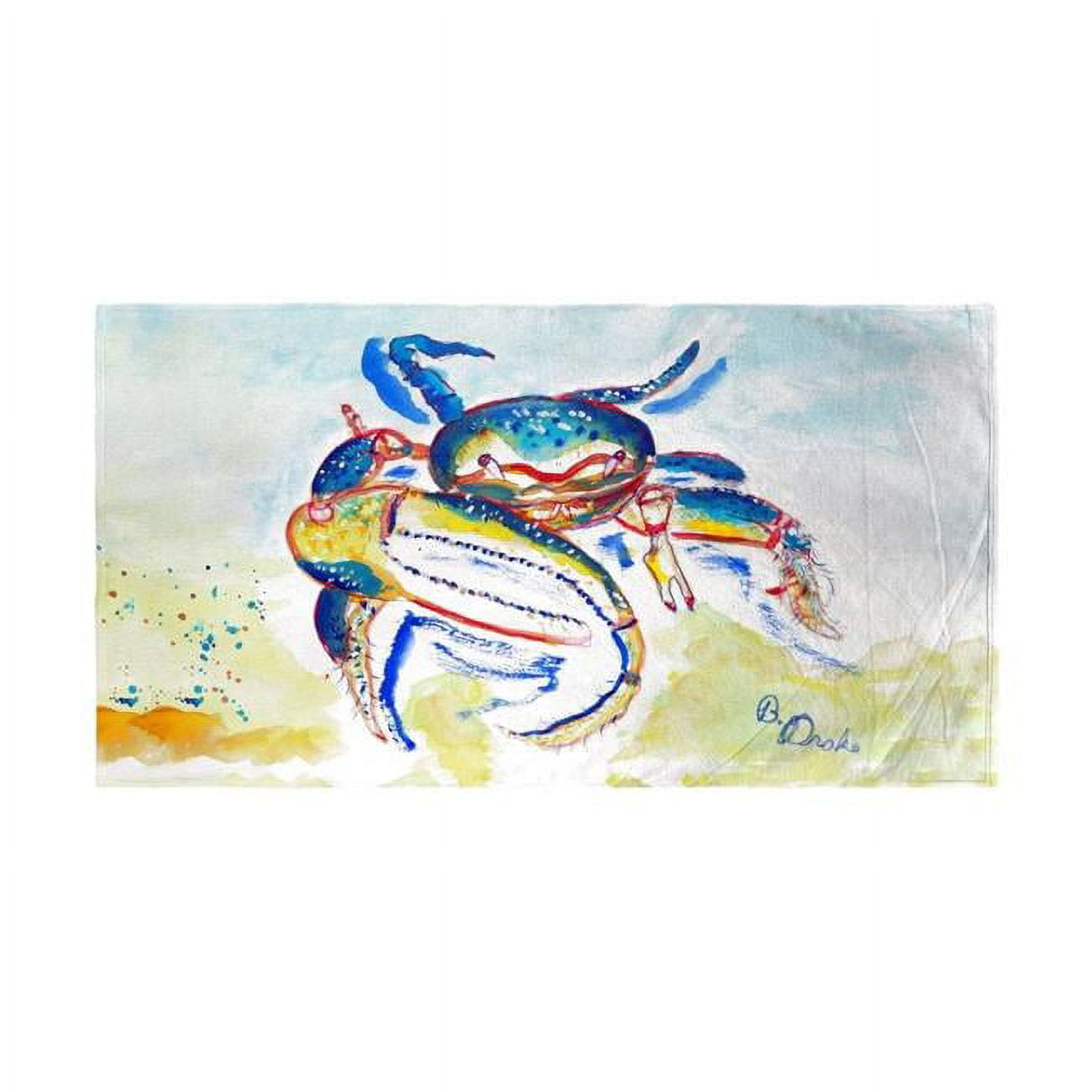 Colorful Fiddler Crab Beach Towel