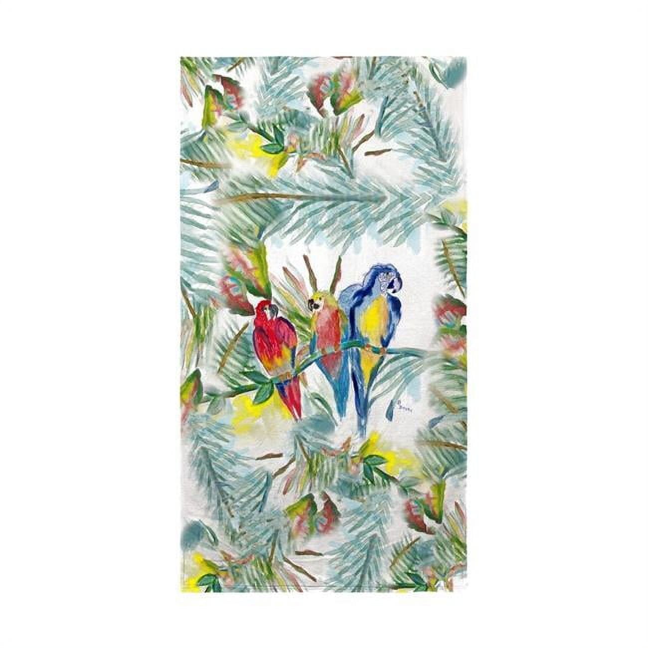 Parrot Family Beach Towel