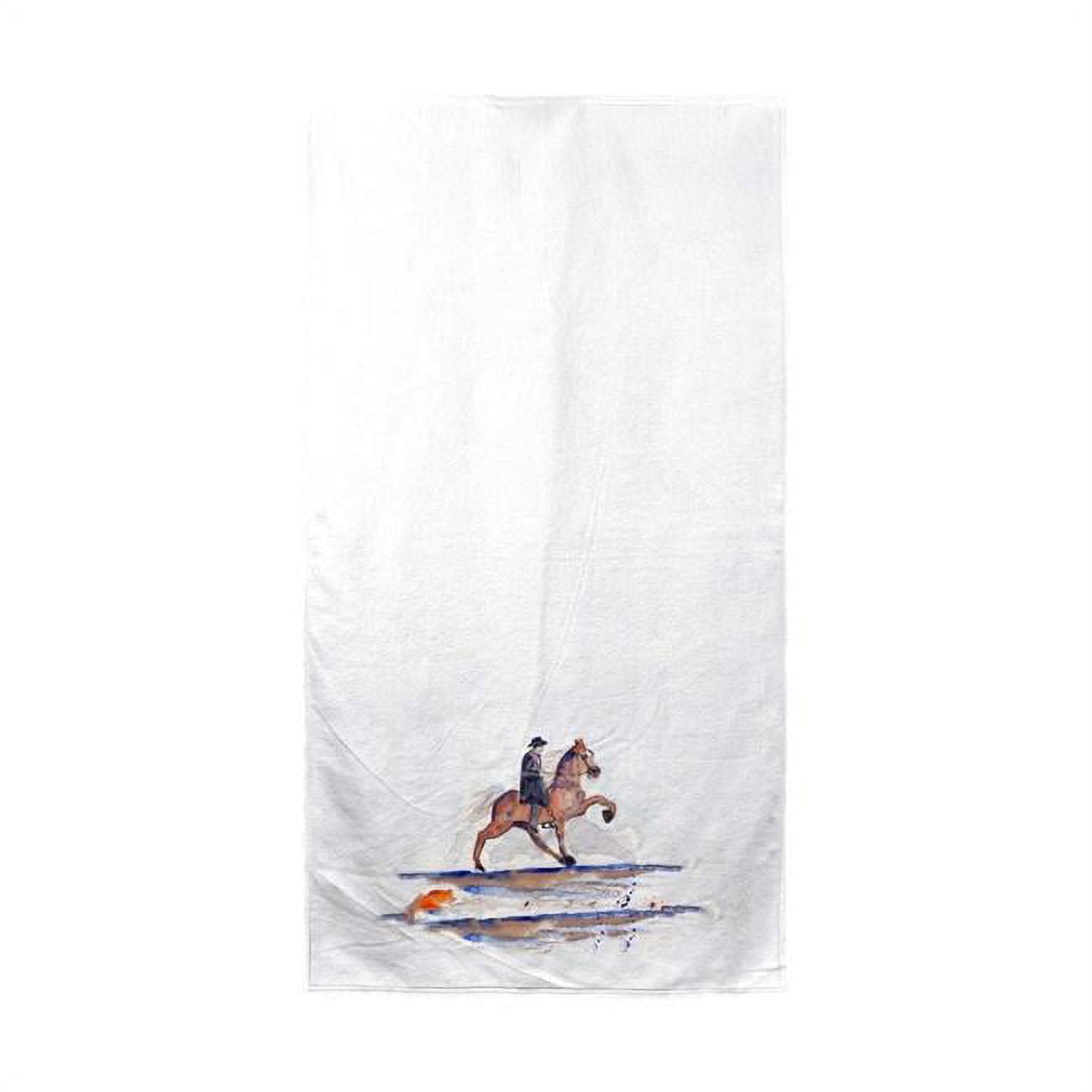 Brown Walking Horse Beach Towel