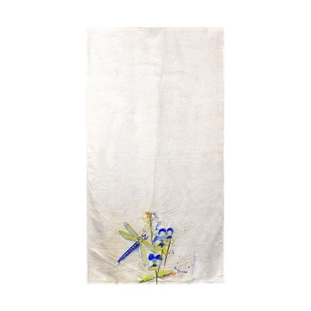BT387 Blue Dragonfly Beach Towel
