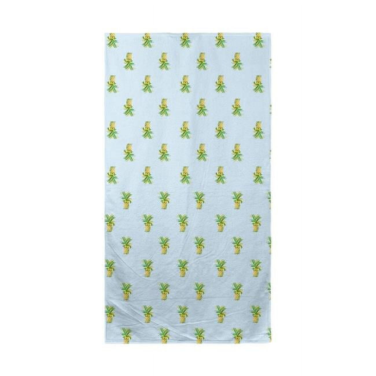Pineapple Blue Multi Beach Towel