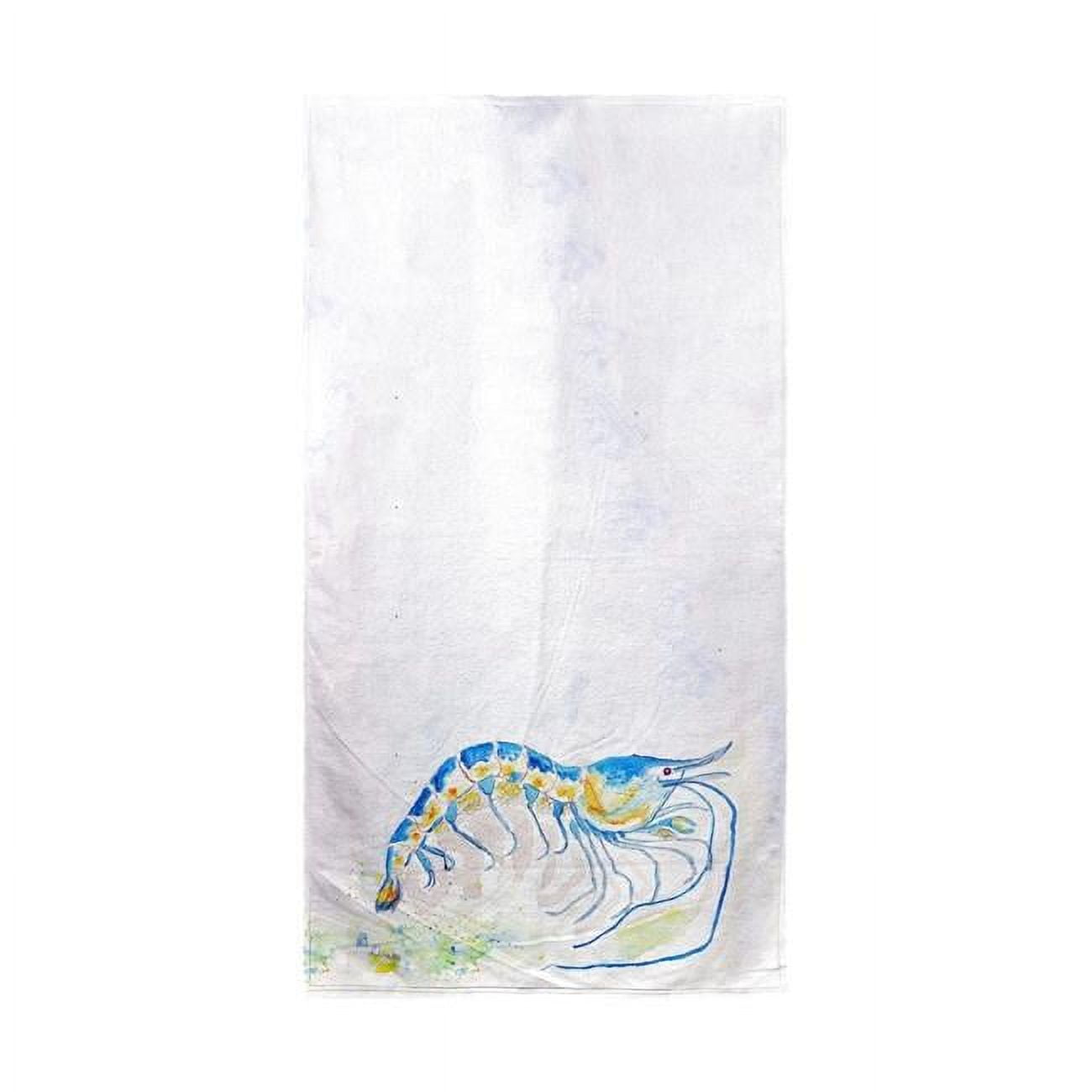 Blue Shrimp Beach Towel