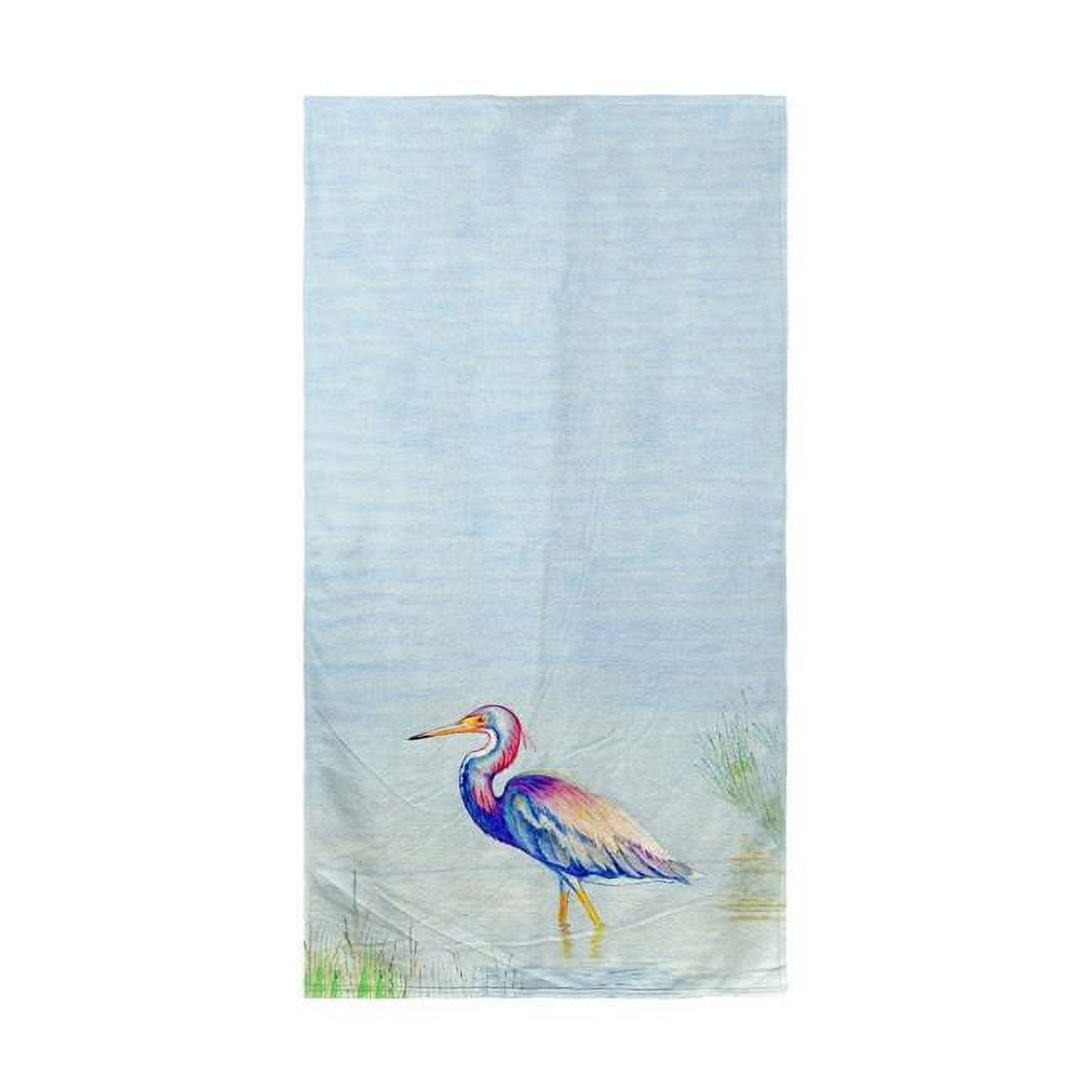 BT756 Tri-Colored Heron Beach Towel