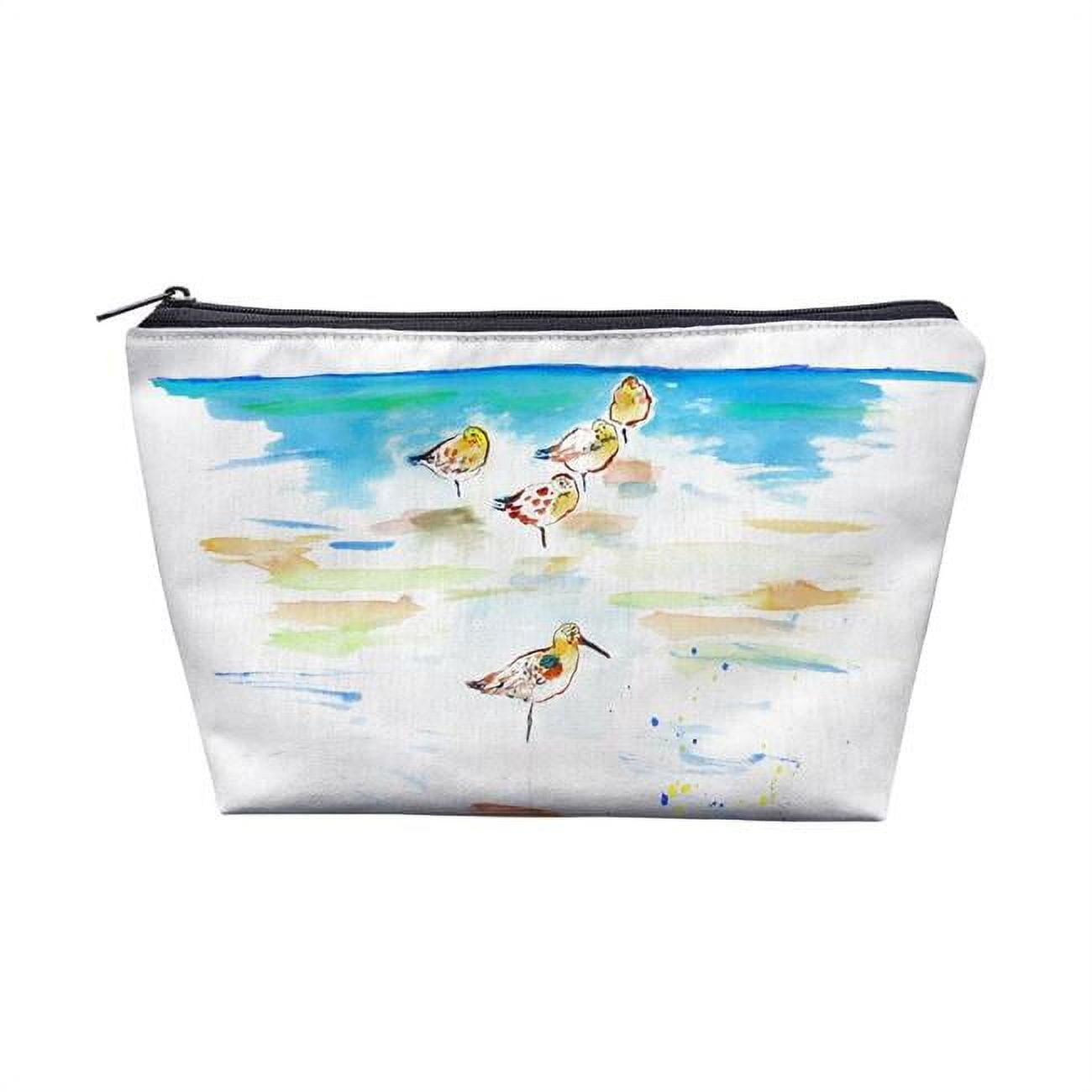8.5 x 6 in. Five Sanderlings Pouch