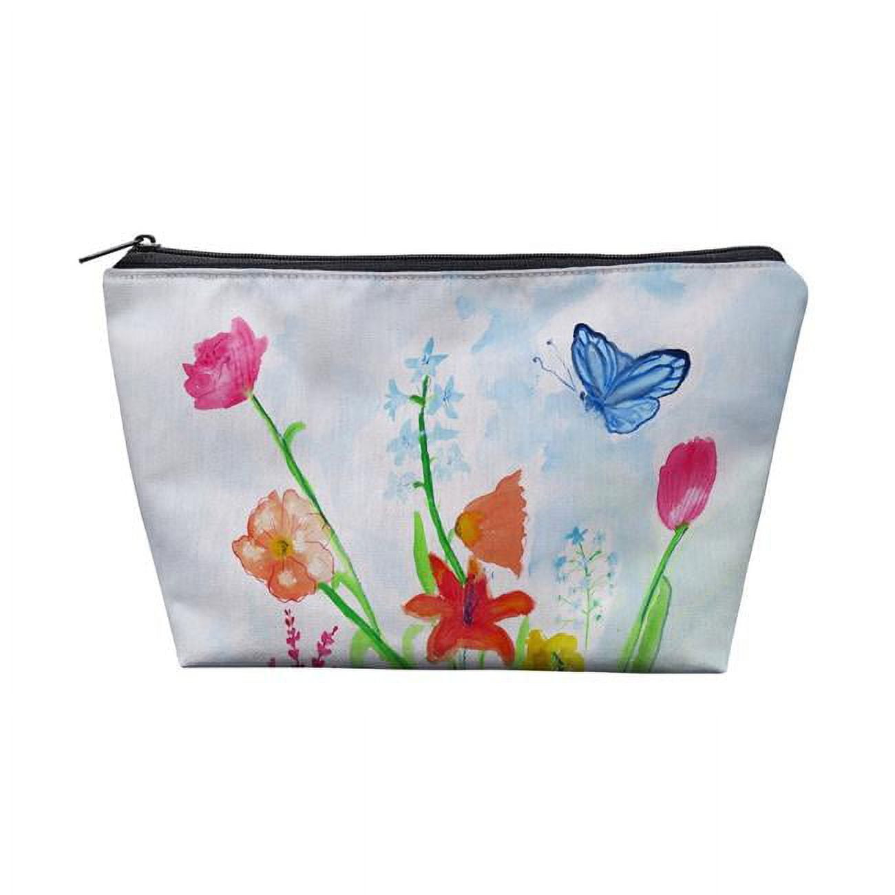 PC1102 8.5 x 6 in. Blue Bird & Flowers Pouch