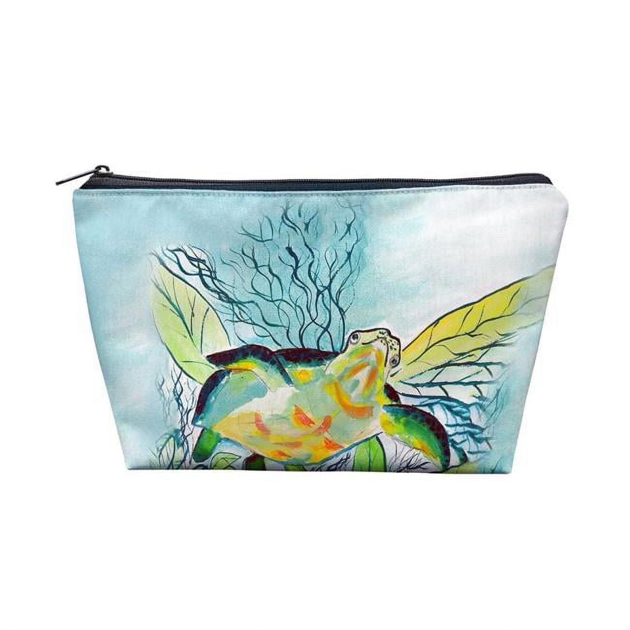 8.5 x 6 in. Smiling Sea Turtle Pouch