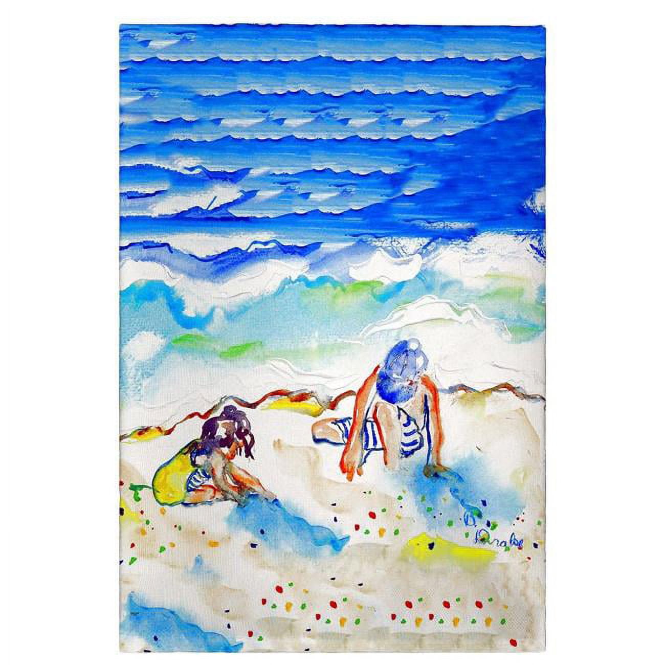 Picture of Betsy Drake GT846 Playing in the Sand Guest Towel