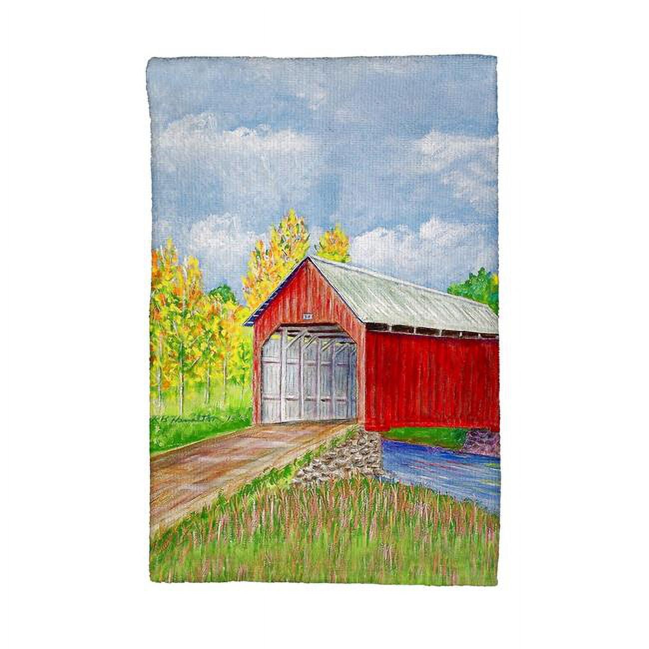 Picture of Betsy Drake KT028 Dicks Covered Bridge Kitchen Towel