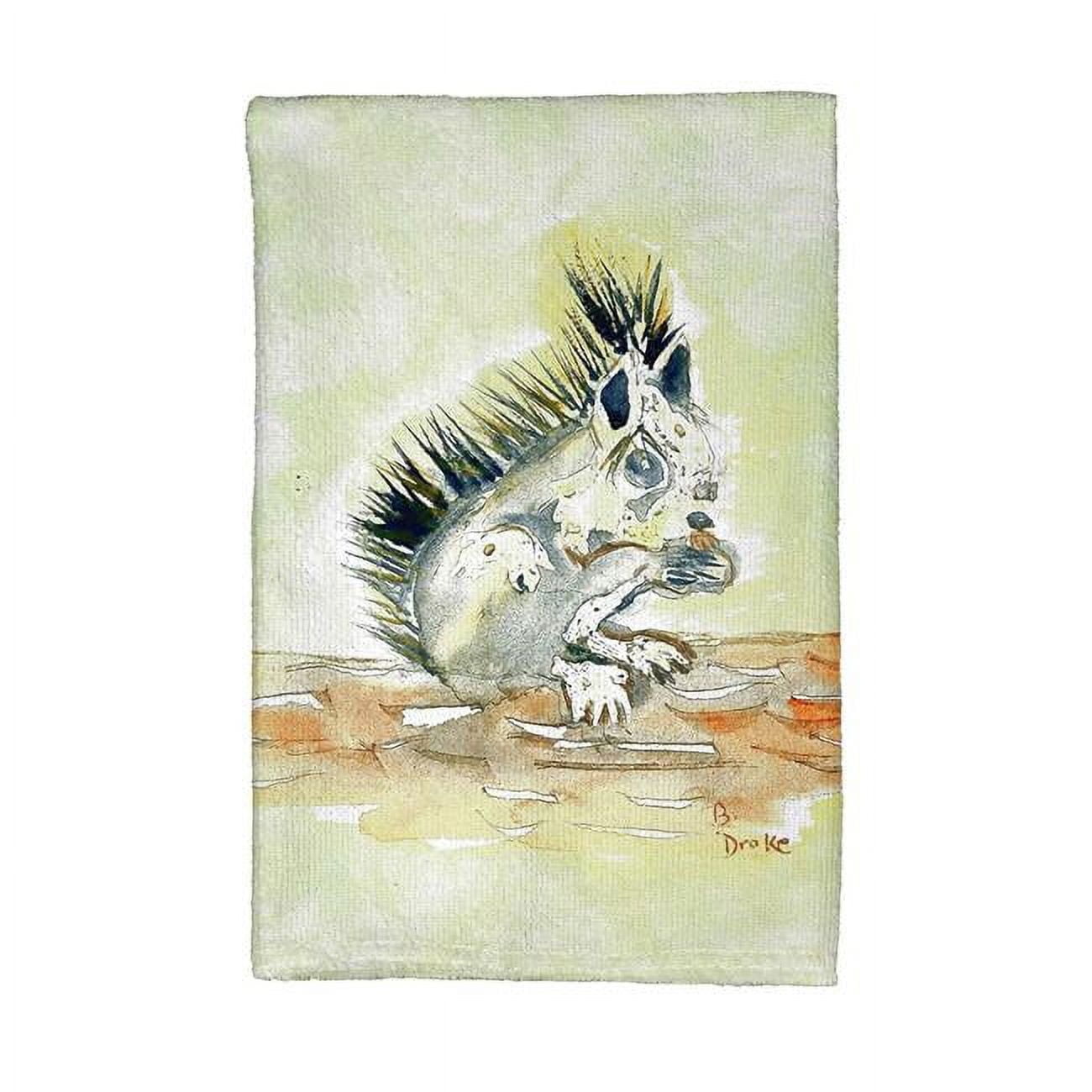 Picture of Betsy Drake KT059 Baby Squirrel Kitchen Towel
