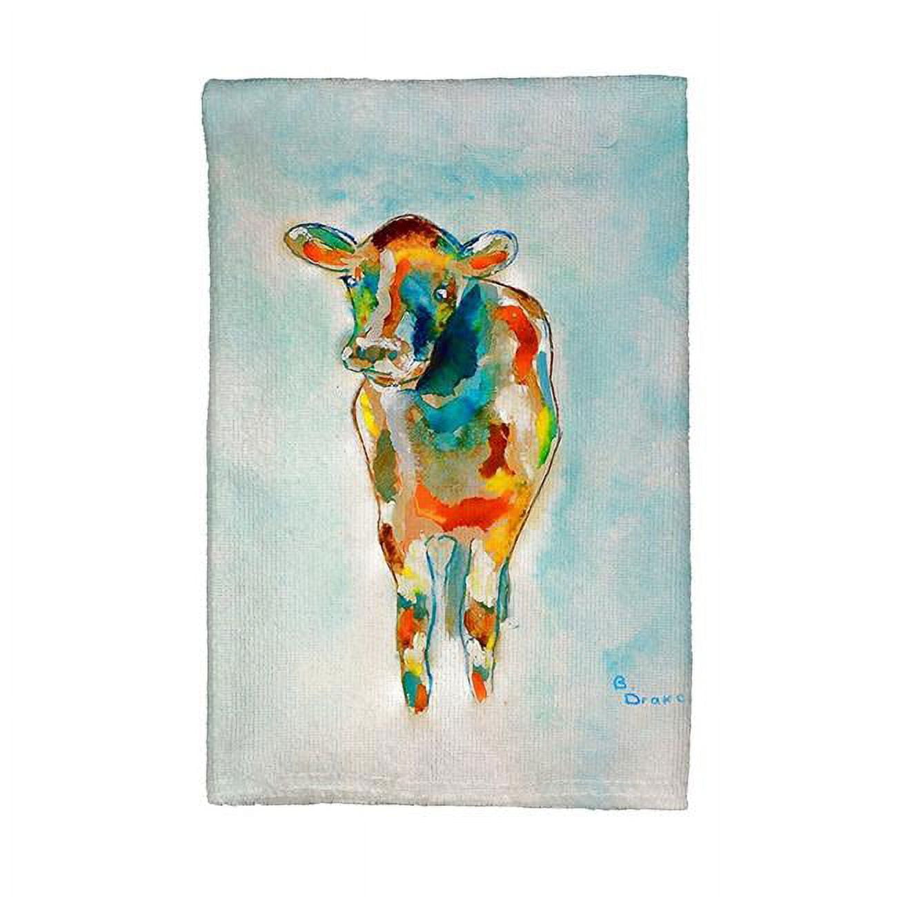 Picture of Betsy Drake KT066 Betsys Cow Kitchen Towel