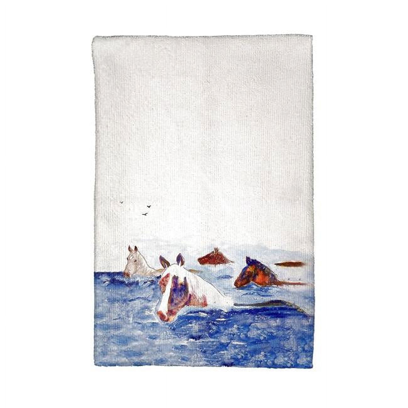Picture of Betsy Drake KT151 Chincoteague Ponies Kitchen Towel