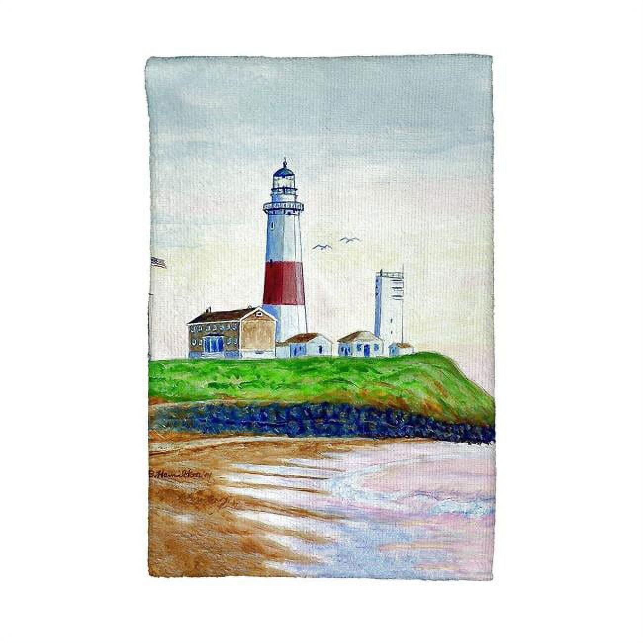 Picture of Betsy Drake KT162 Montauk Lighthouse Kitchen Towel