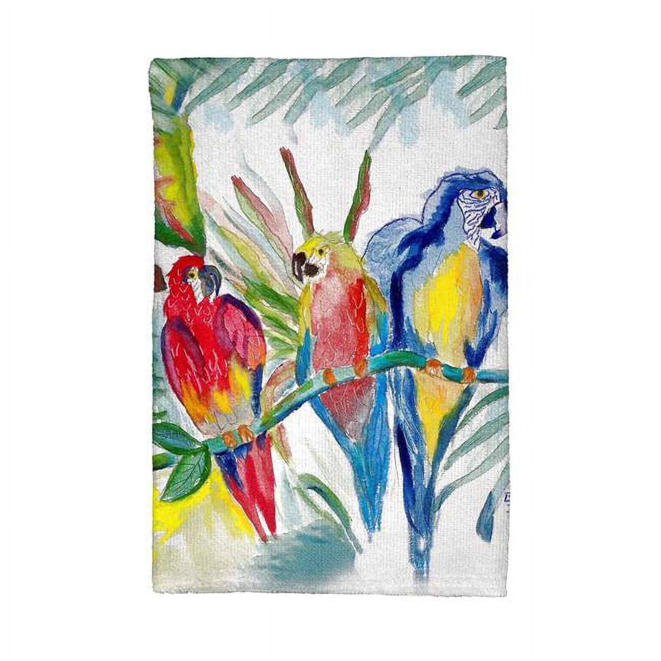 Picture of Betsy Drake KT217 Parrot Family Kitchen Towel
