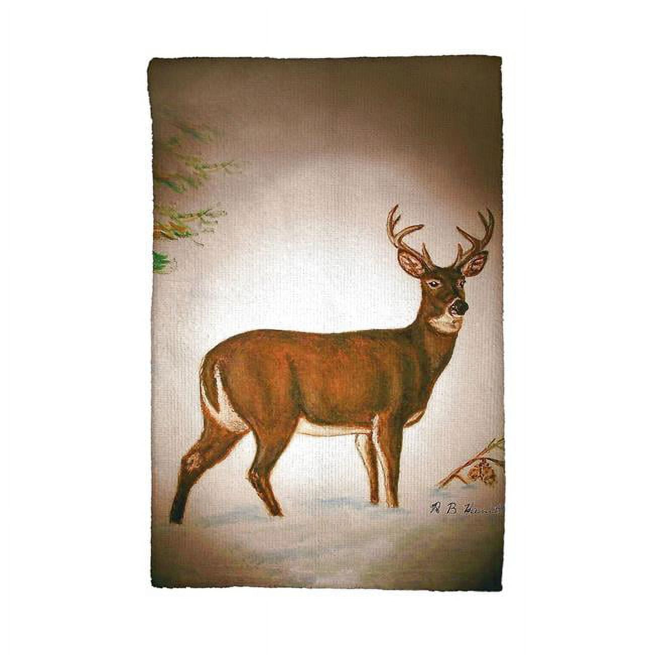 Picture of Betsy Drake KT236 Deer in Snow Kitchen Towel