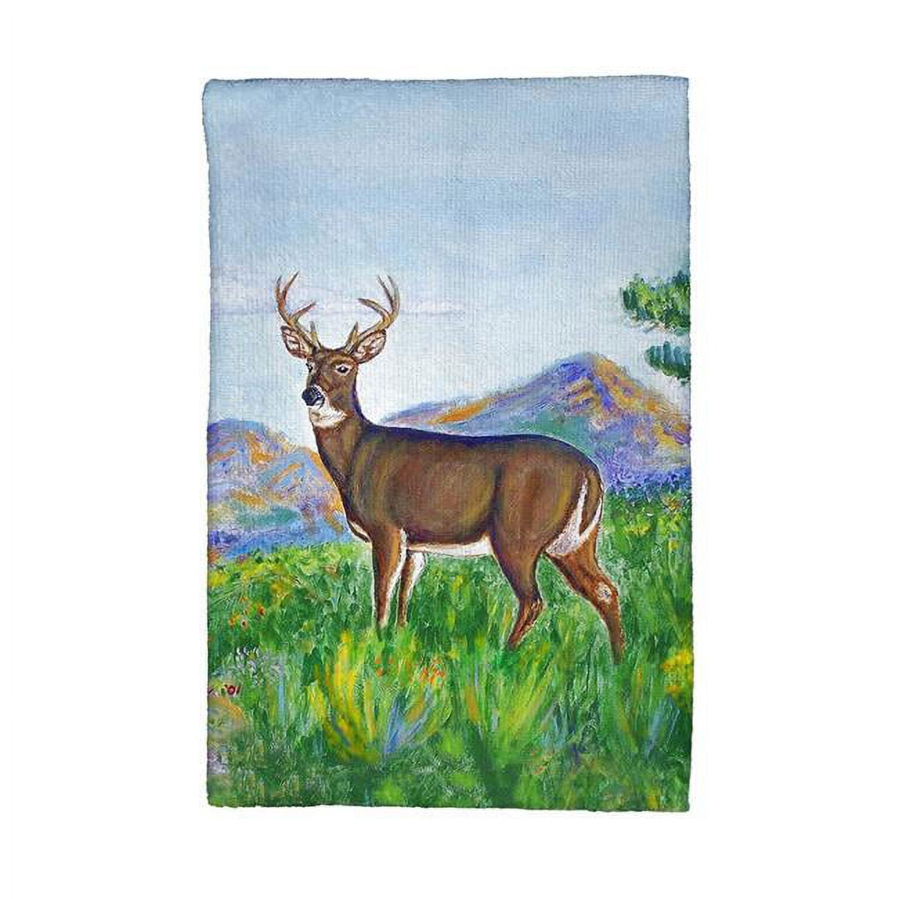 Picture of Betsy Drake KT239 Deer in Mountains Kitchen Towel