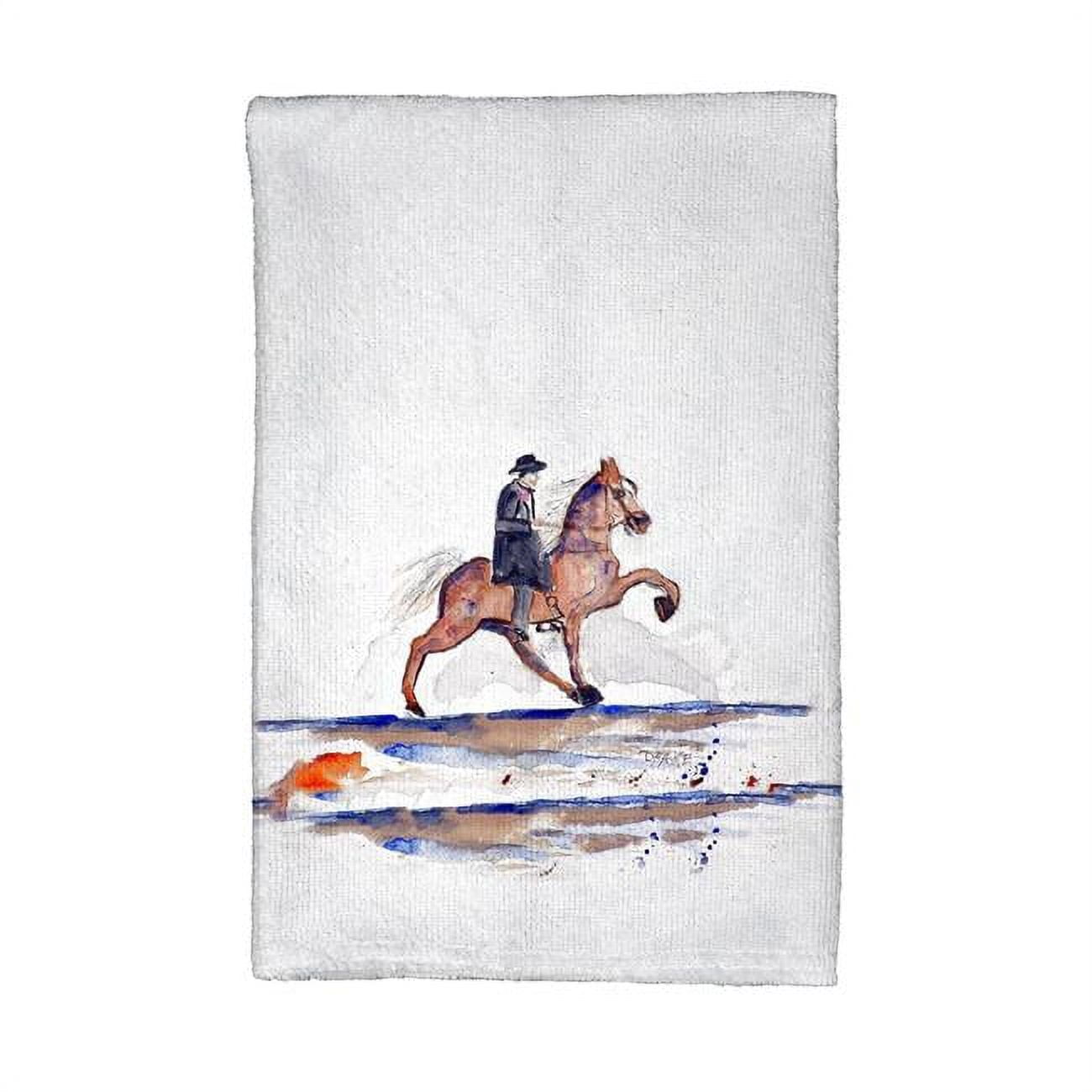 Picture of Betsy Drake KT261 Brown Walking Horse Kitchen Towel