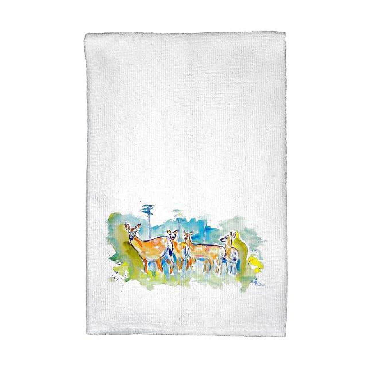 Picture of Betsy Drake KT669 Deer Herd Kitchen Towel