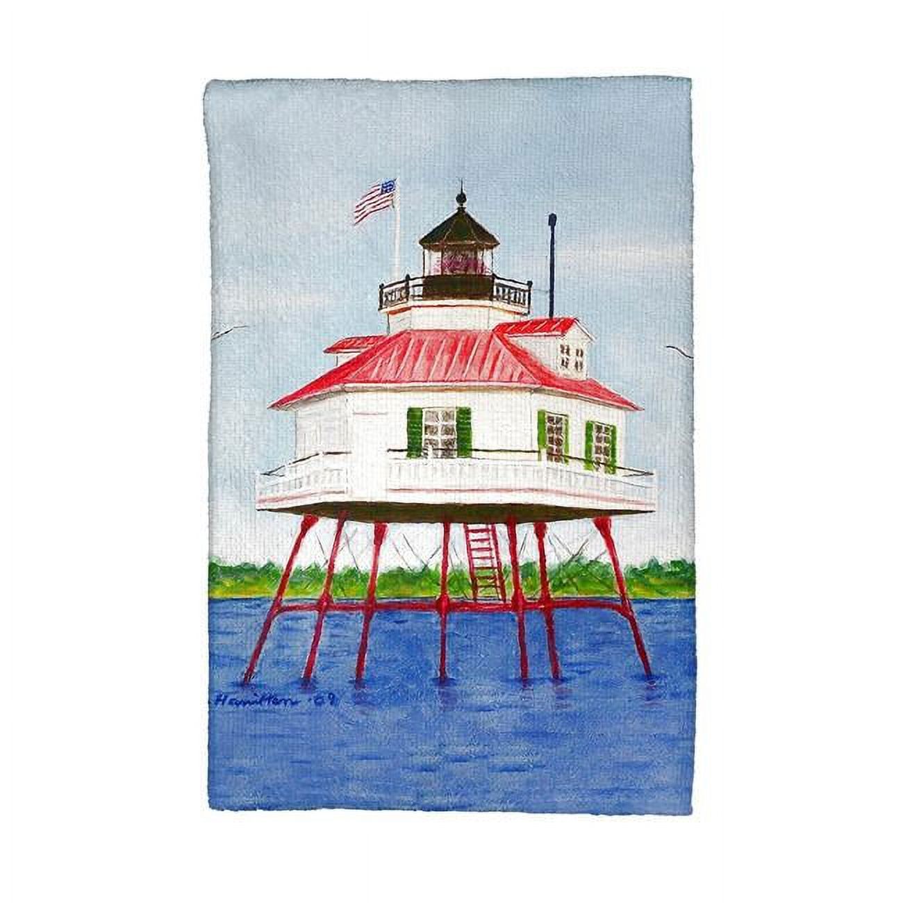 Picture of Betsy Drake KT742 Drum Point Lighthouse Kitchen Towel