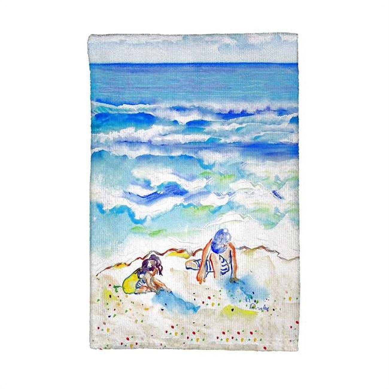 Picture of Betsy Drake KT846 Playing in the Sand Kitchen Towel