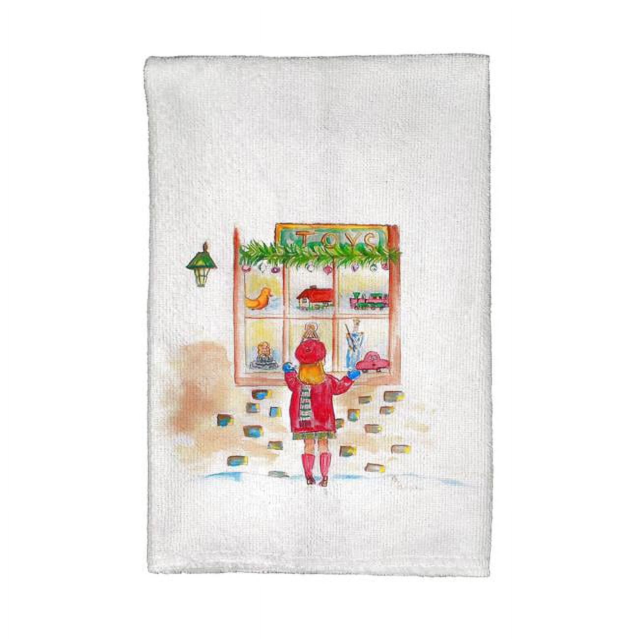 Picture of Betsy Drake KT904 Girl in Window Kitchen Towel