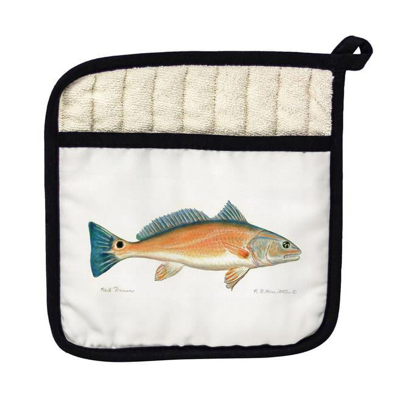 Picture of Betsy Drake PT012R Red Drum Right Pot Holder