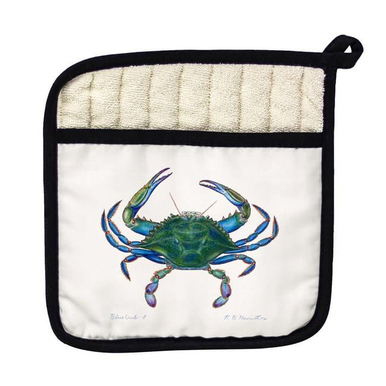 Picture of Betsy Drake PT005 Blue Crab - Male Pot Holder