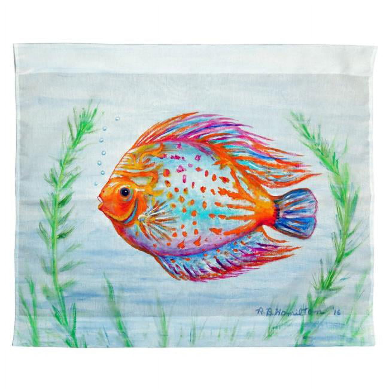 24 x 30 in. Orange Fish Outdoor Wall Hanging