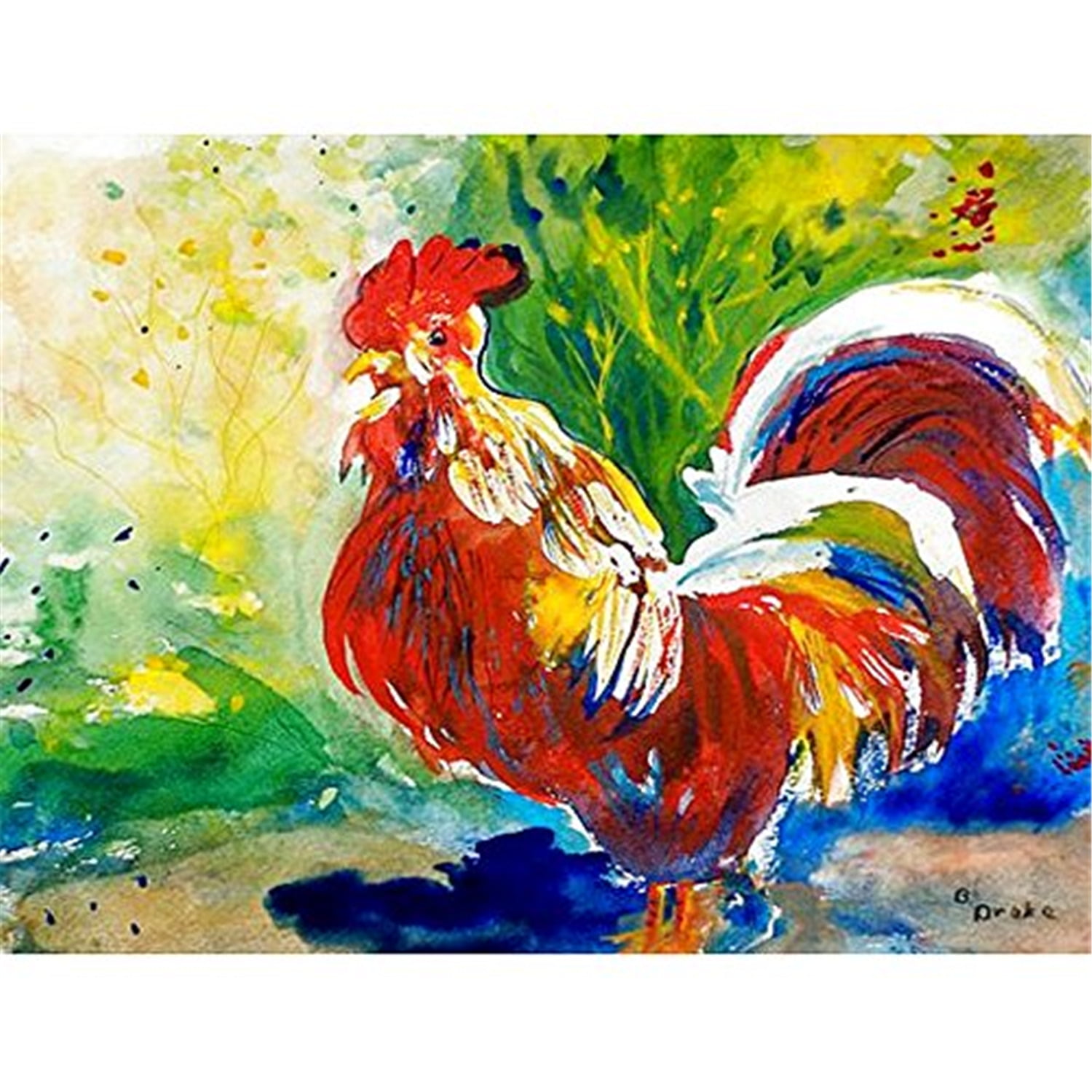 Picture of Betsy Drake KT035 Pelican Left Kitchen Towel