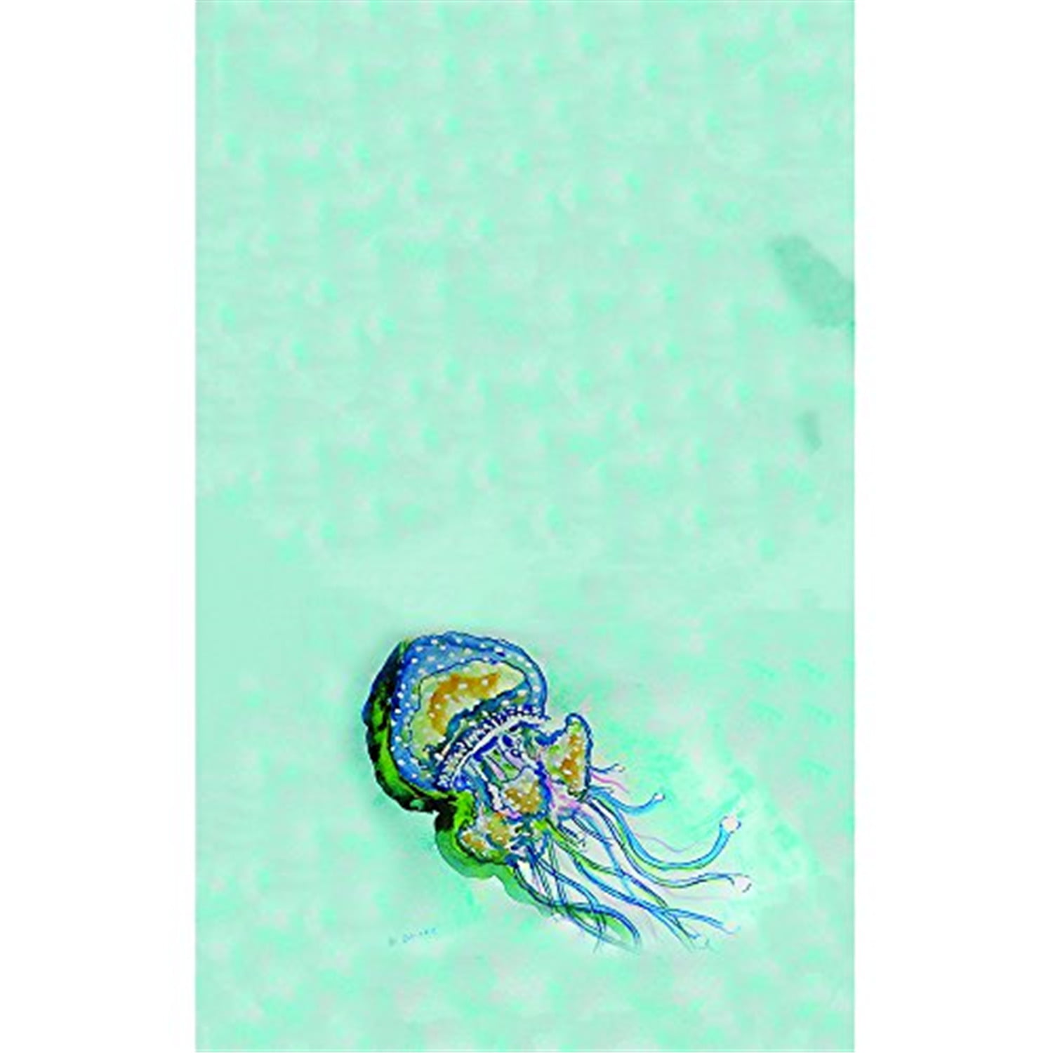 Picture of Betsy Drake KT056 Jelly Fish Kitchen Towel