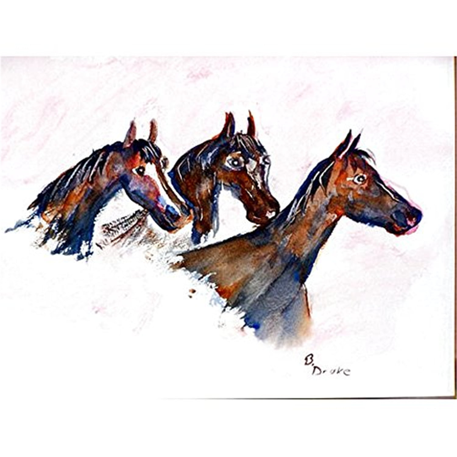 PM419 Three Horses Place Mat - Set of 4