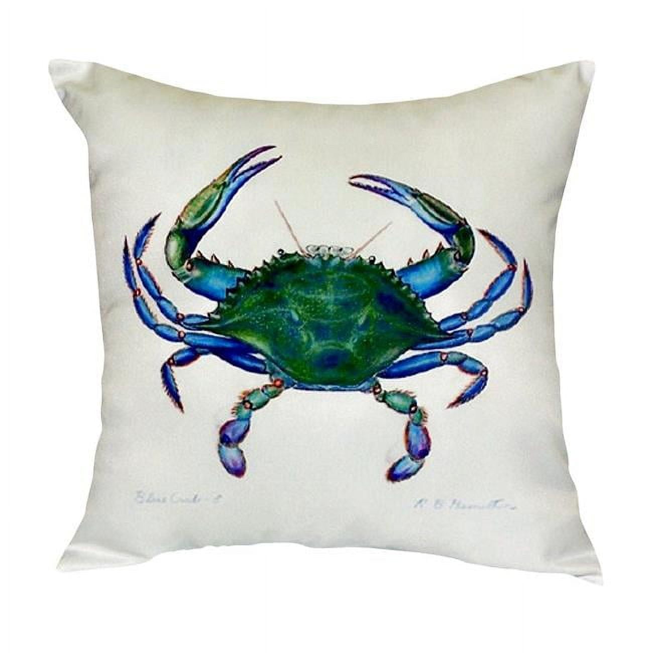 18 x 18 in. Blue Crab - Male No Cord Pillow