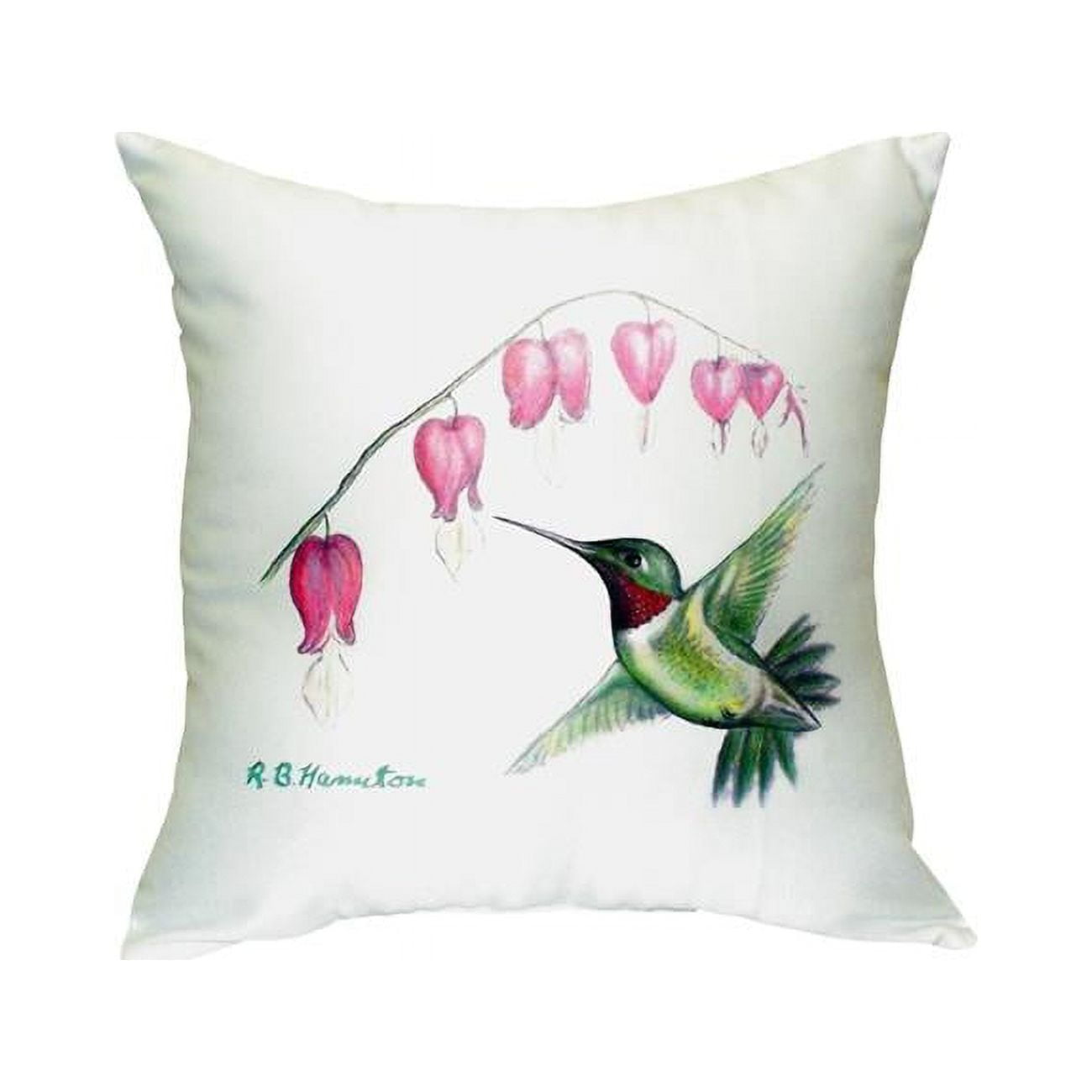 18 x 18 in. Hummingbird No Cord Pillow