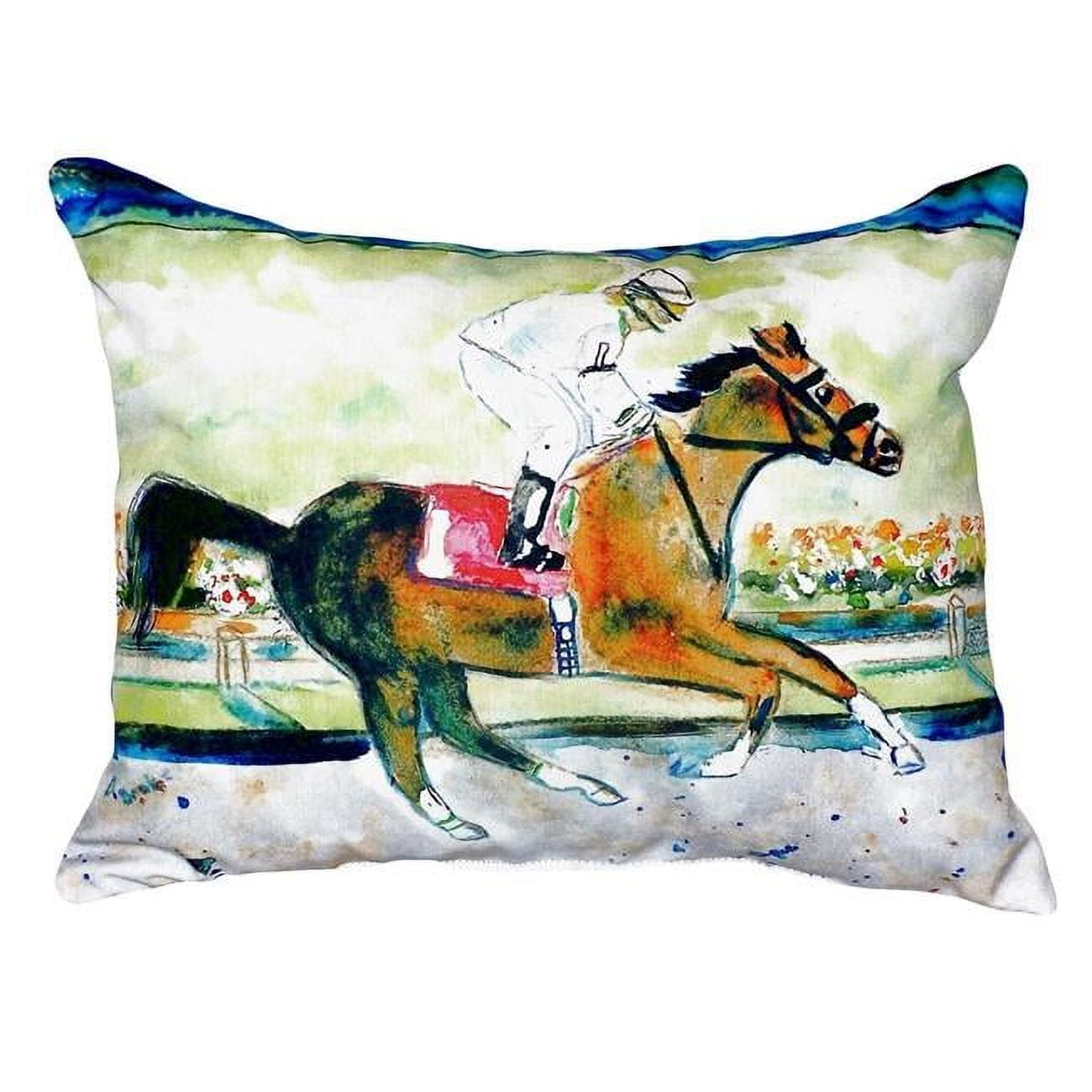 16 x 20 in. Racing Horse No Cord Pillow